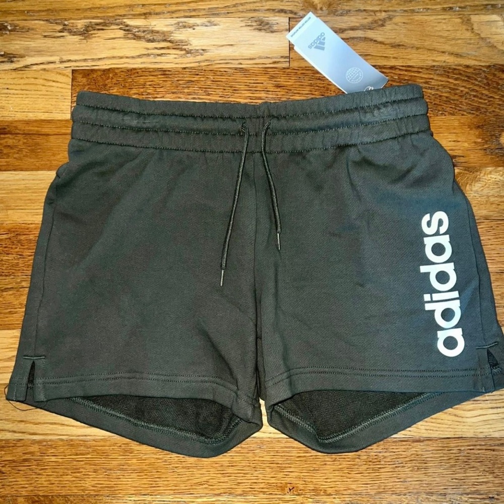 NWT Green adidas sweat shorts, size s